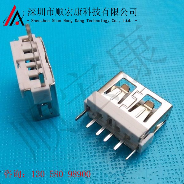 AF短体10.0母座180度边插